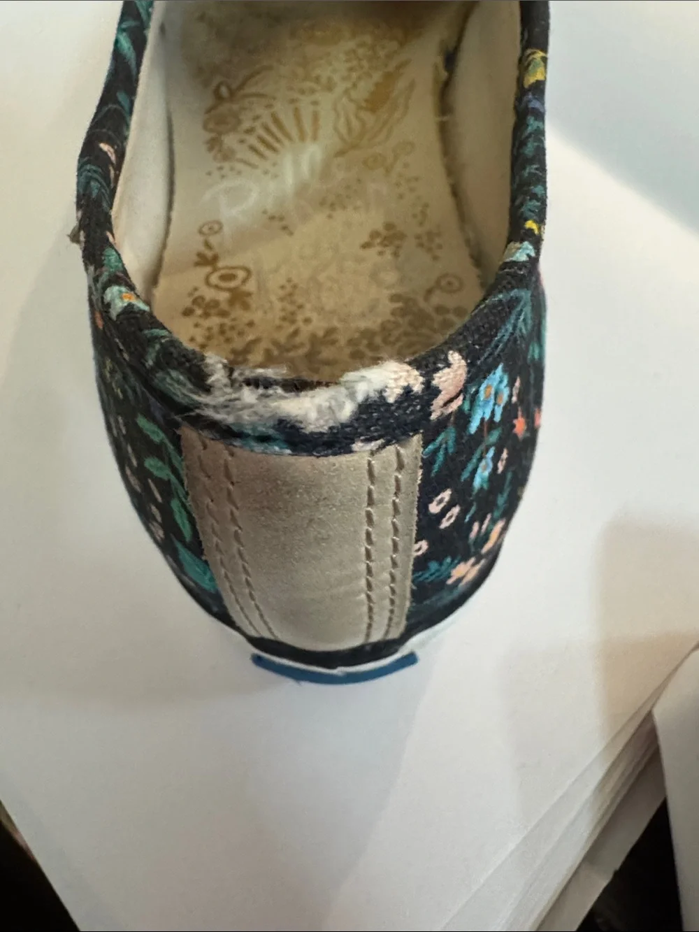 Keds Black Floral Slip-On Canvas Sneakers